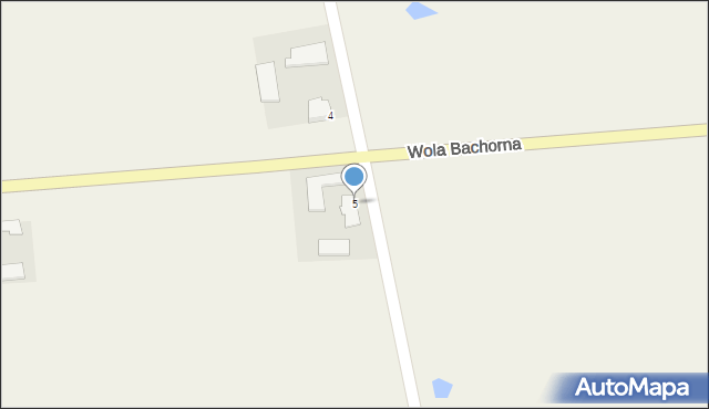 Wola Bachorna, Wola Bachorna, 5, mapa Wola Bachorna
