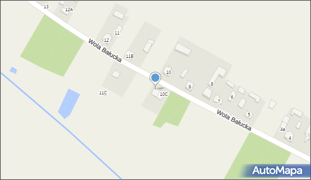 Wola Bałucka, Wola Bałucka, 10b, mapa Wola Bałucka