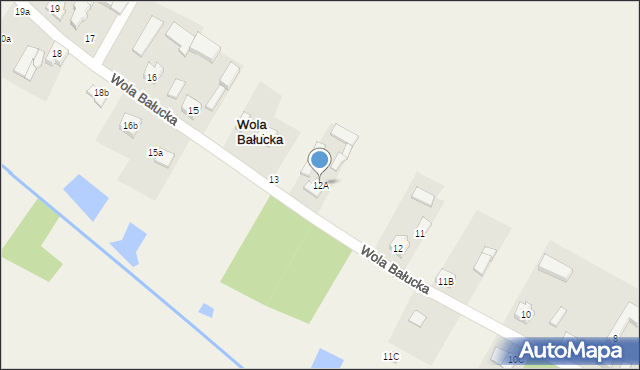 Wola Bałucka, Wola Bałucka, 12A, mapa Wola Bałucka