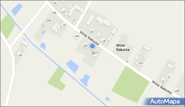 Wola Bałucka, Wola Bałucka, 15a, mapa Wola Bałucka
