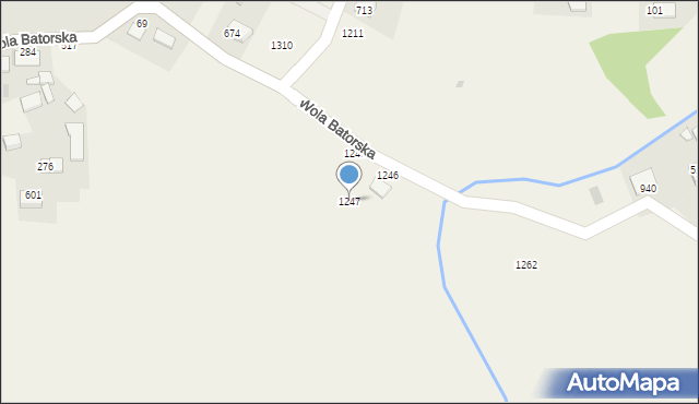 Wola Batorska, Wola Batorska, 1247, mapa Wola Batorska