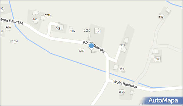 Wola Batorska, Wola Batorska, 1312, mapa Wola Batorska