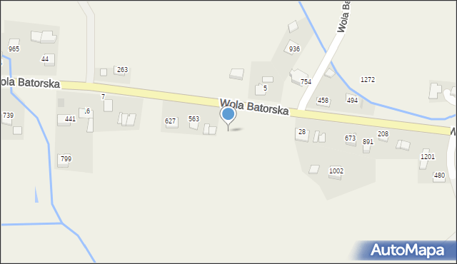 Wola Batorska, Wola Batorska, 1319, mapa Wola Batorska