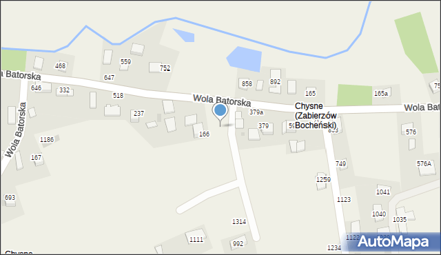 Wola Batorska, Wola Batorska, 1320, mapa Wola Batorska