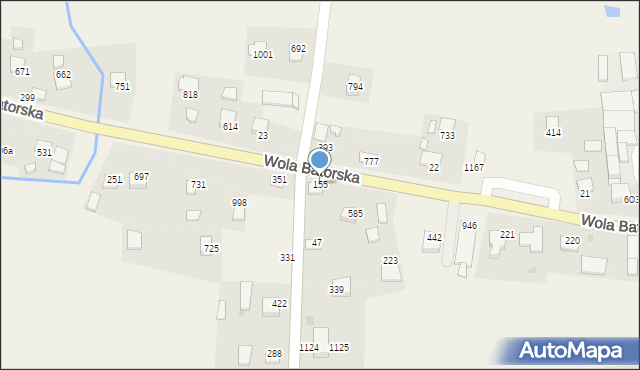 Wola Batorska, Wola Batorska, 155, mapa Wola Batorska
