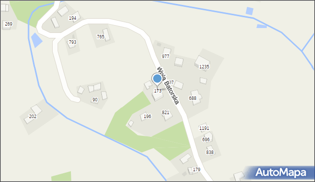 Wola Batorska, Wola Batorska, 173, mapa Wola Batorska