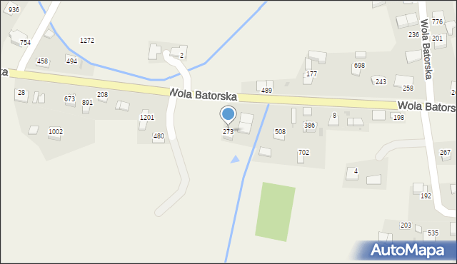 Wola Batorska, Wola Batorska, 273, mapa Wola Batorska