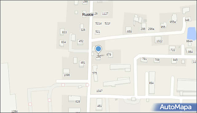 Wola Batorska, Wola Batorska, 290, mapa Wola Batorska