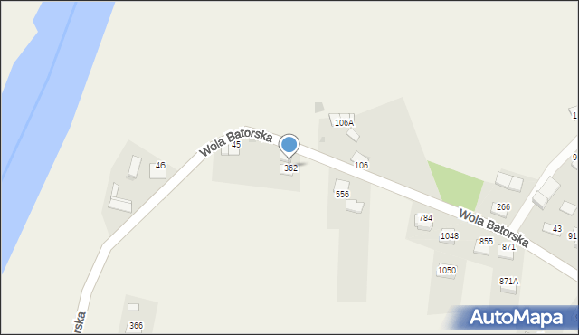 Wola Batorska, Wola Batorska, 362, mapa Wola Batorska