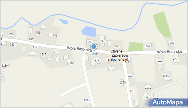 Wola Batorska, Wola Batorska, 379a, mapa Wola Batorska