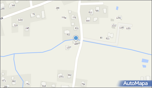 Wola Batorska, Wola Batorska, 420, mapa Wola Batorska