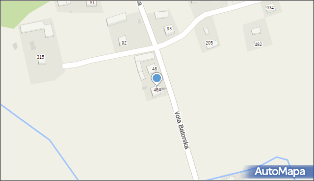 Wola Batorska, Wola Batorska, 48A, mapa Wola Batorska