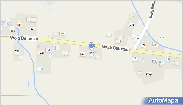 Wola Batorska, Wola Batorska, 563, mapa Wola Batorska