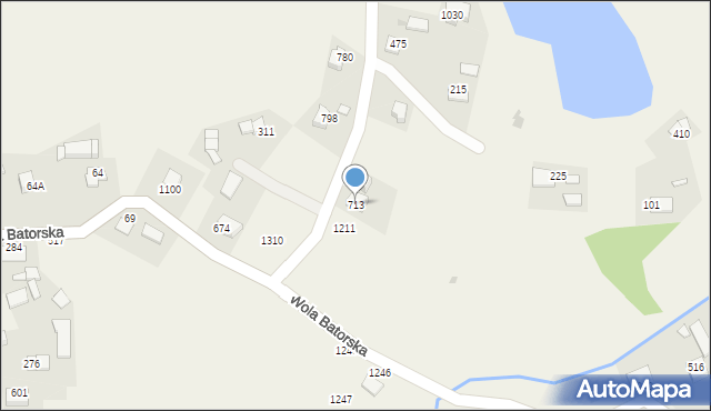 Wola Batorska, Wola Batorska, 713, mapa Wola Batorska