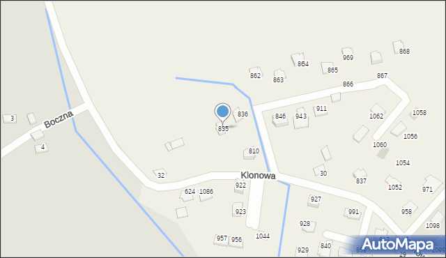 Wola Batorska, Wola Batorska, 835, mapa Wola Batorska