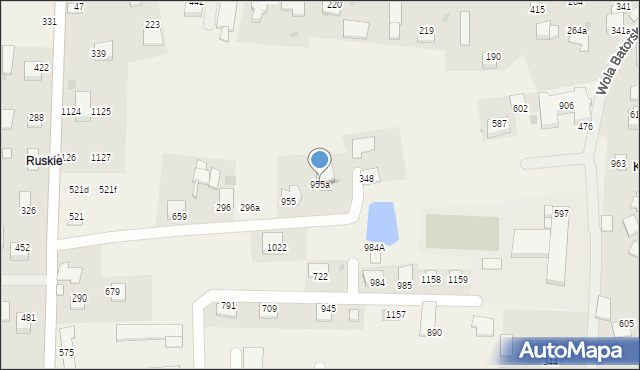 Wola Batorska, Wola Batorska, 955a, mapa Wola Batorska