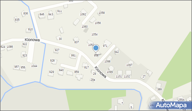 Wola Batorska, Wola Batorska, 958, mapa Wola Batorska