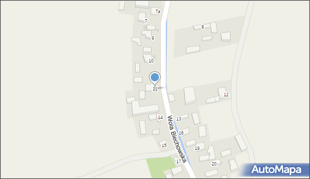 Wola Biechowska, Wola Biechowska, 11, mapa Wola Biechowska