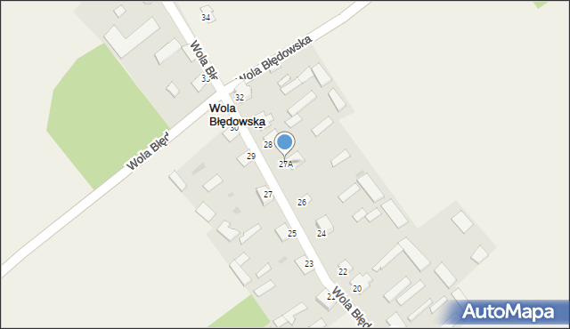 Wola Błędowska, Wola Błędowska, 27A, mapa Wola Błędowska