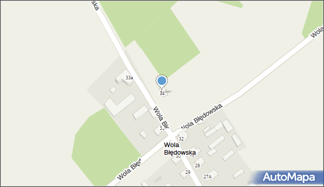 Wola Błędowska, Wola Błędowska, 34, mapa Wola Błędowska