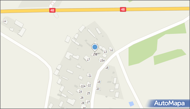 Wola Blizocka, Wola Blizocka, 15B, mapa Wola Blizocka