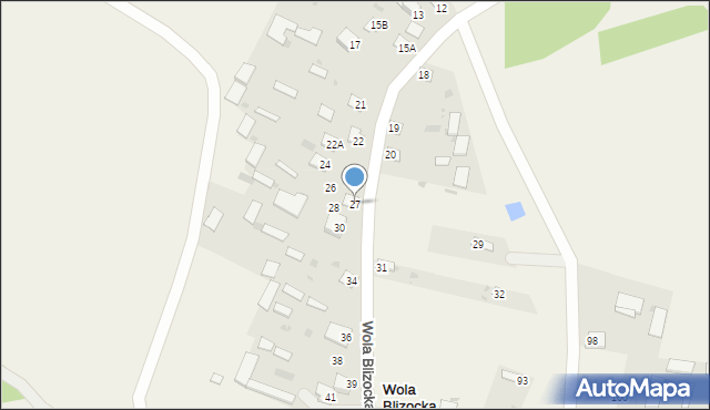 Wola Blizocka, Wola Blizocka, 27, mapa Wola Blizocka