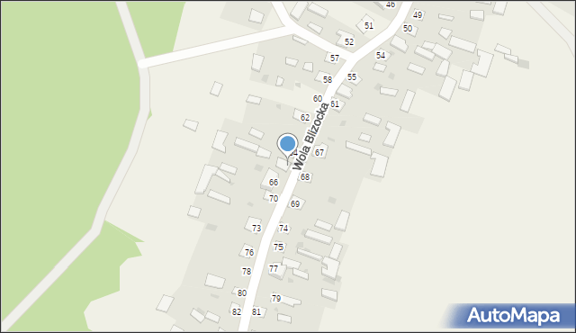 Wola Blizocka, Wola Blizocka, 65, mapa Wola Blizocka