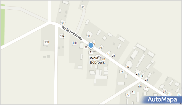 Wola Bobrowa, Wola Bobrowa, 31, mapa Wola Bobrowa