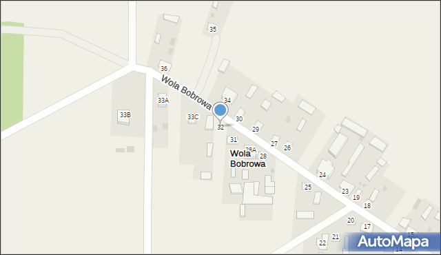 Wola Bobrowa, Wola Bobrowa, 32, mapa Wola Bobrowa