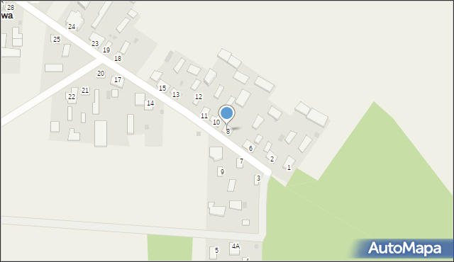 Wola Bobrowa, Wola Bobrowa, 8, mapa Wola Bobrowa