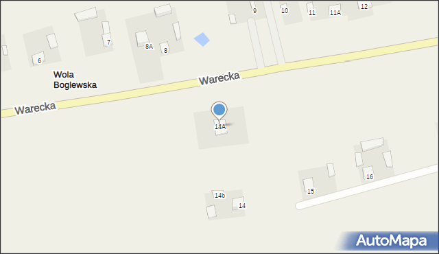 Wola Boglewska, Wola Boglewska, 14A, mapa Wola Boglewska
