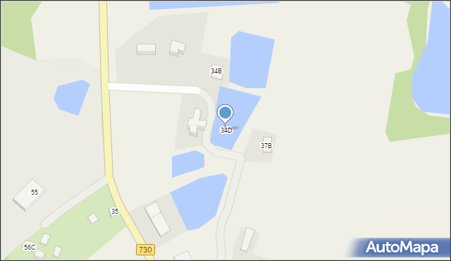 Wola Boglewska, Wola Boglewska, 34D, mapa Wola Boglewska
