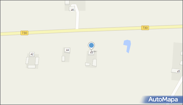 Wola Boglewska, Wola Boglewska, 43, mapa Wola Boglewska