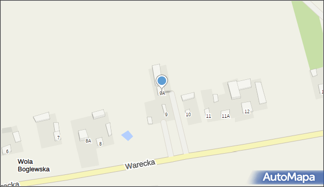Wola Boglewska, Wola Boglewska, 9A, mapa Wola Boglewska