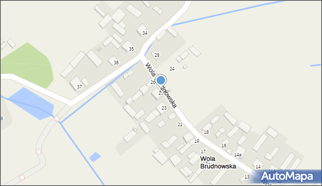 Wola Brudnowska, Wola Brudnowska, 25, mapa Wola Brudnowska