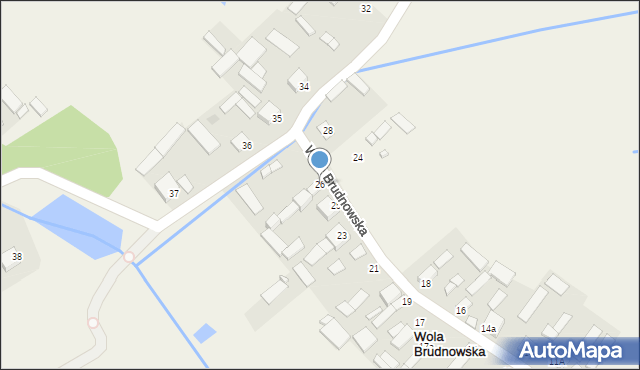 Wola Brudnowska, Wola Brudnowska, 26, mapa Wola Brudnowska