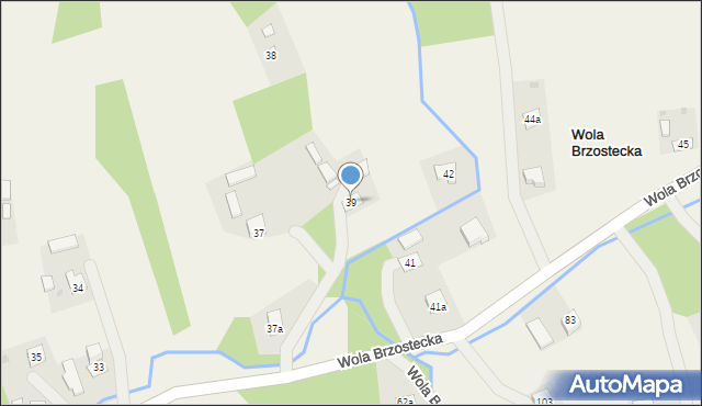 Wola Brzostecka, Wola Brzostecka, 39, mapa Wola Brzostecka