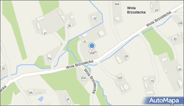 Wola Brzostecka, Wola Brzostecka, 41a, mapa Wola Brzostecka