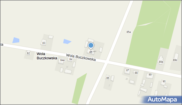 Wola Buczkowska, Wola Buczkowska, 85, mapa Wola Buczkowska