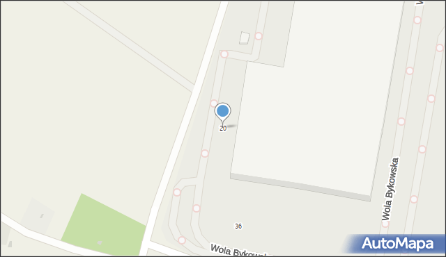 Wola Bykowska, Wola Bykowska, 20, mapa Wola Bykowska