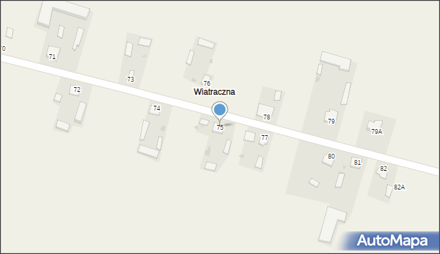 Wola Bystrzycka, Wola Bystrzycka, 75, mapa Wola Bystrzycka