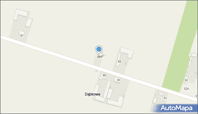 Wola Bystrzycka, Wola Bystrzycka, 88a, mapa Wola Bystrzycka