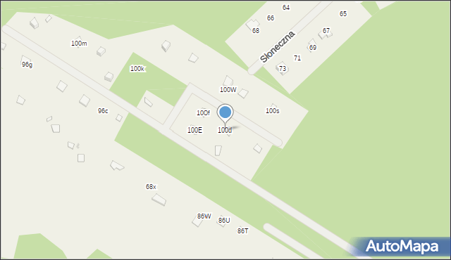 Wola Chodkowska, Wola Chodkowska, 100d, mapa Wola Chodkowska