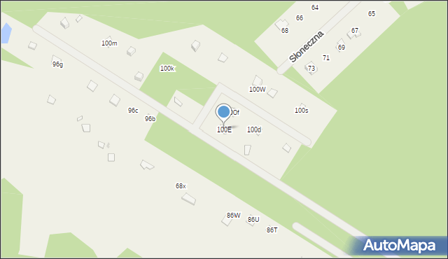 Wola Chodkowska, Wola Chodkowska, 100E, mapa Wola Chodkowska