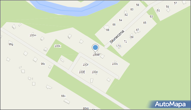 Wola Chodkowska, Wola Chodkowska, 100W, mapa Wola Chodkowska