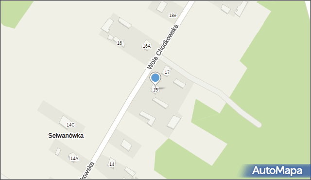 Wola Chodkowska, Wola Chodkowska, 15, mapa Wola Chodkowska