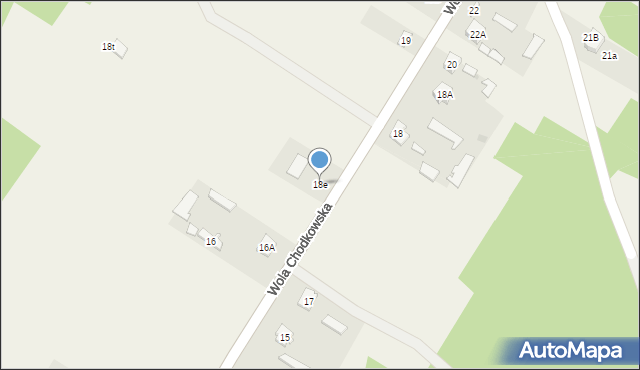 Wola Chodkowska, Wola Chodkowska, 18e, mapa Wola Chodkowska