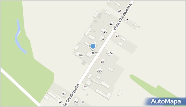 Wola Chodkowska, Wola Chodkowska, 39, mapa Wola Chodkowska