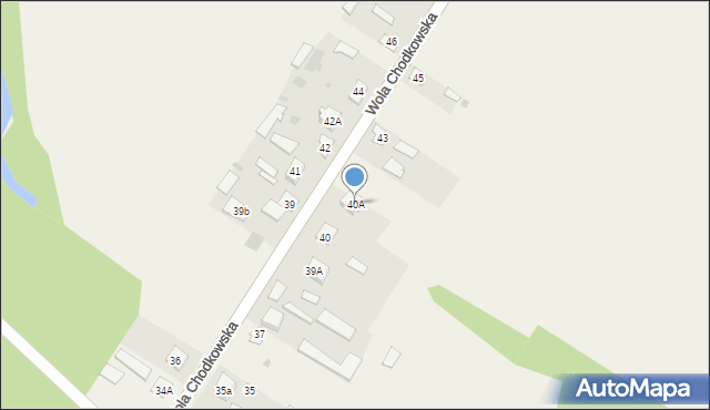 Wola Chodkowska, Wola Chodkowska, 40A, mapa Wola Chodkowska