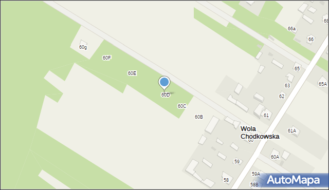 Wola Chodkowska, Wola Chodkowska, 60D, mapa Wola Chodkowska
